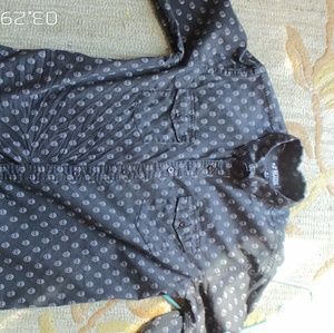 Skull Print Button up shirt